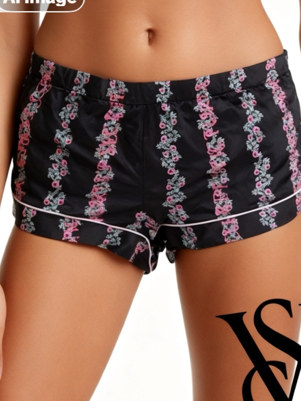Victoria's Secret Signature Satin Sleep Shorts Xl